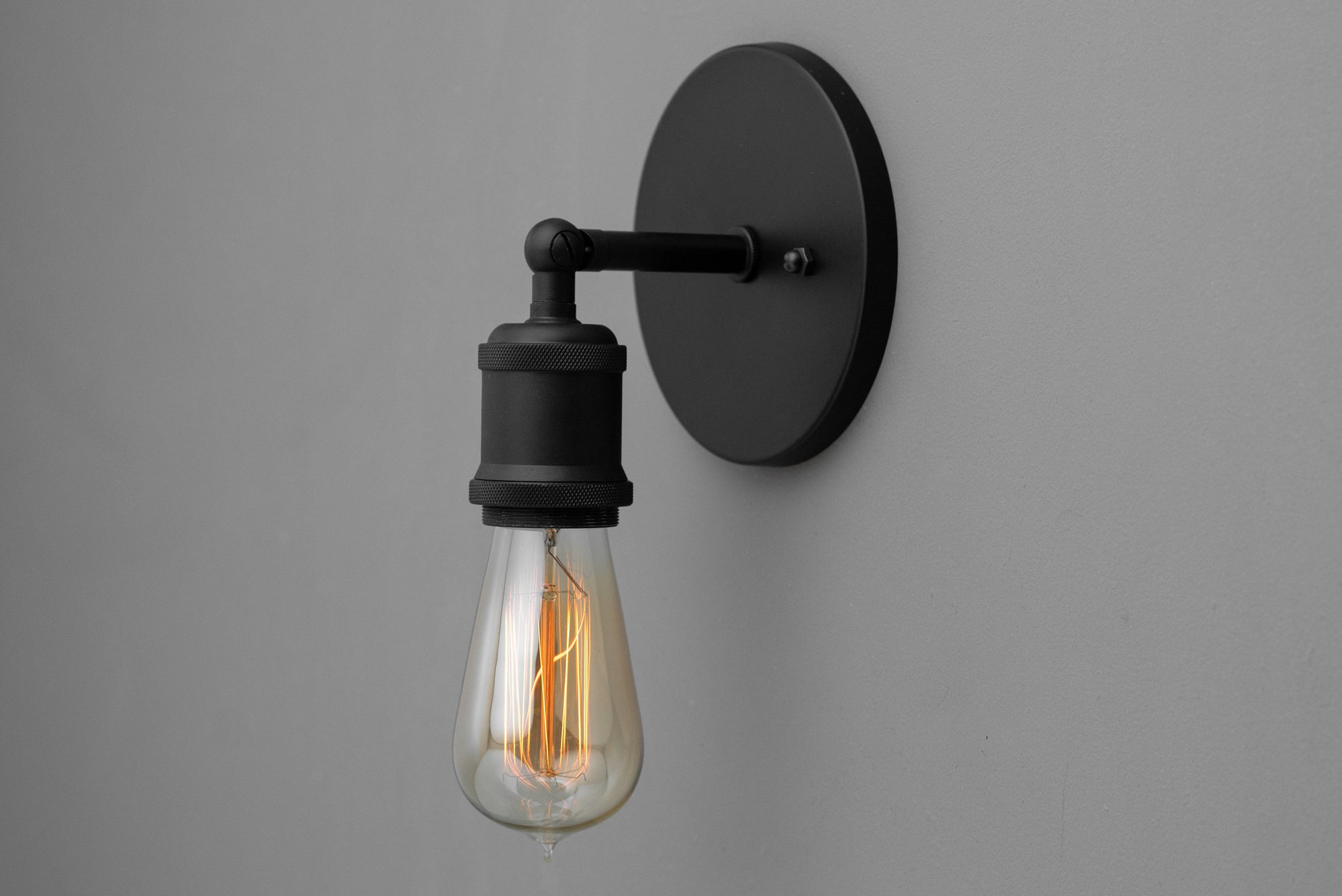 Simple Sconce - Rustic Lighting - Vintage Bare Bulb - Wall Sconce outlet - Farmhouse Lighting - Minimalist Light - Model No. 6123