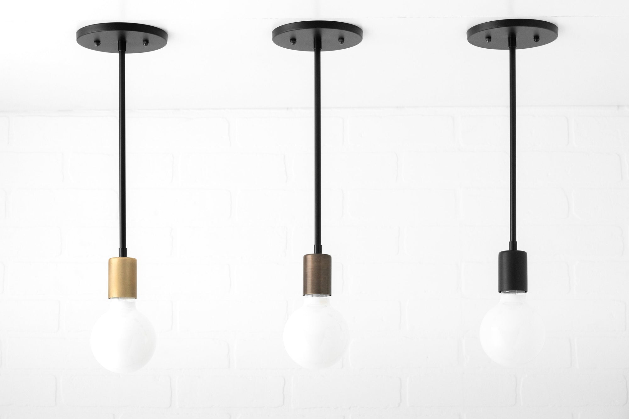 Pendant - Hanging Light - Bare Bulb Pendant - Modern Lighting - Globe store Light - Globe Pendant - Minimalist Lighting - Model No. 1770