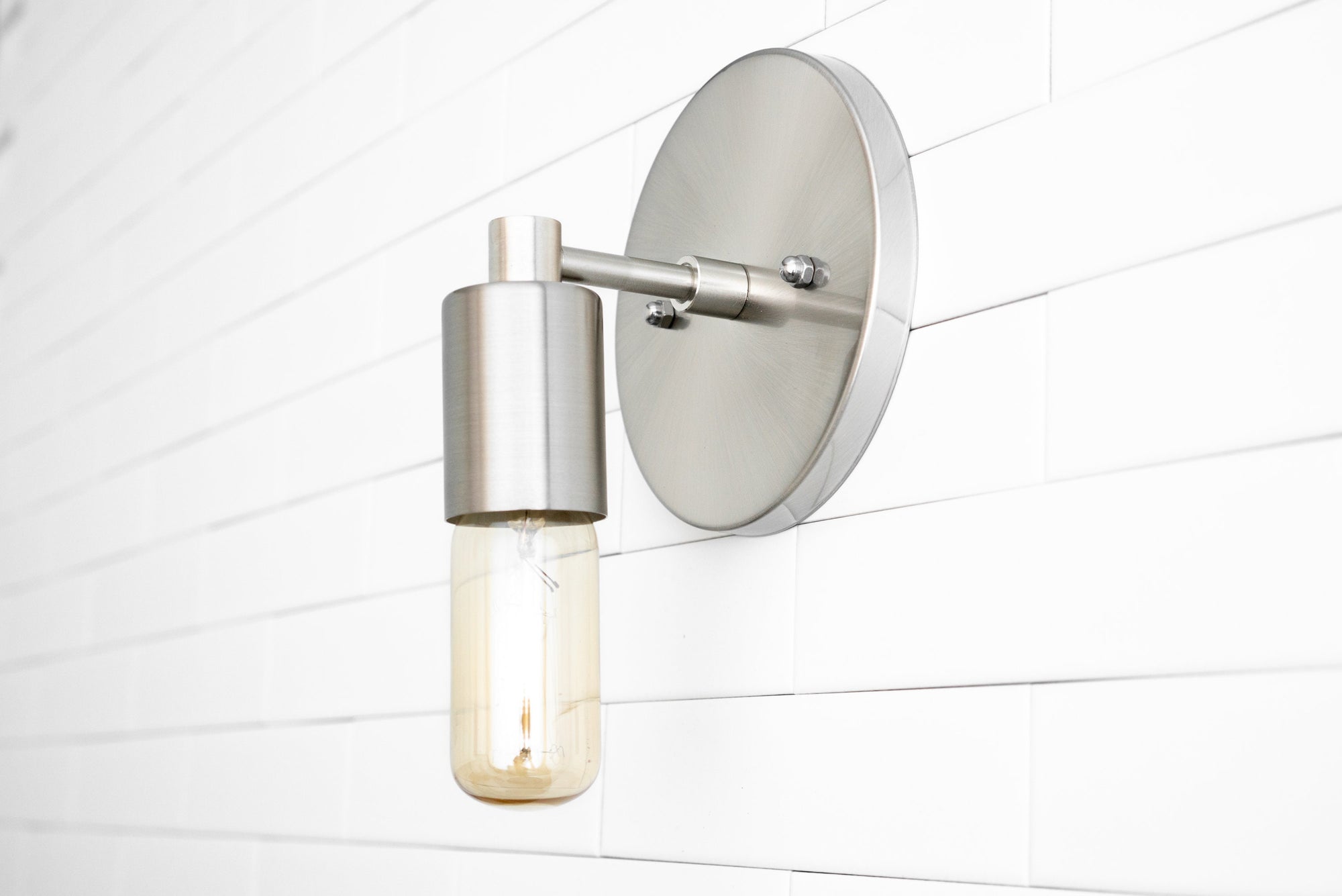 Minimalist Industrial Lighting - selling Edison Bulb Sconce - Simple Lighting - Small Wall Light - Model No. 1174