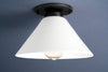 Vintage Lighting - Shade Lighting - White Glass Shade - Ceiling Light - Ceiling Lamp - Model No. 3808