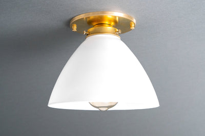 Simple Lighting - Modern Ceiling Light - Light Fixture - Glass Shade - Utility Light - Model No. 3635