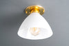 Simple Lighting - Modern Ceiling Light - Light Fixture - Glass Shade - Utility Light - Model No. 3635