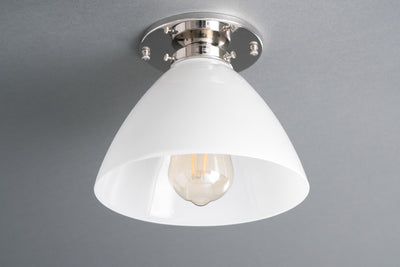 Simple Lighting - Modern Ceiling Light - Light Fixture - Glass Shade - Utility Light - Model No. 3635