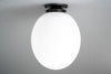 Oval Globe Light Fixture - Acrylic Light - Large Globe Lighting - Ceiling Light - Flush Mount - Model No. 8571