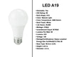 9 Watt - 810 Lumens - A19 Light Bulb - Natural Light 3000 Kelvin