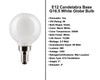 5.5 Watt - 500 Lumens - E12 Candelabra Base - LED G16.5 White Light Bulb