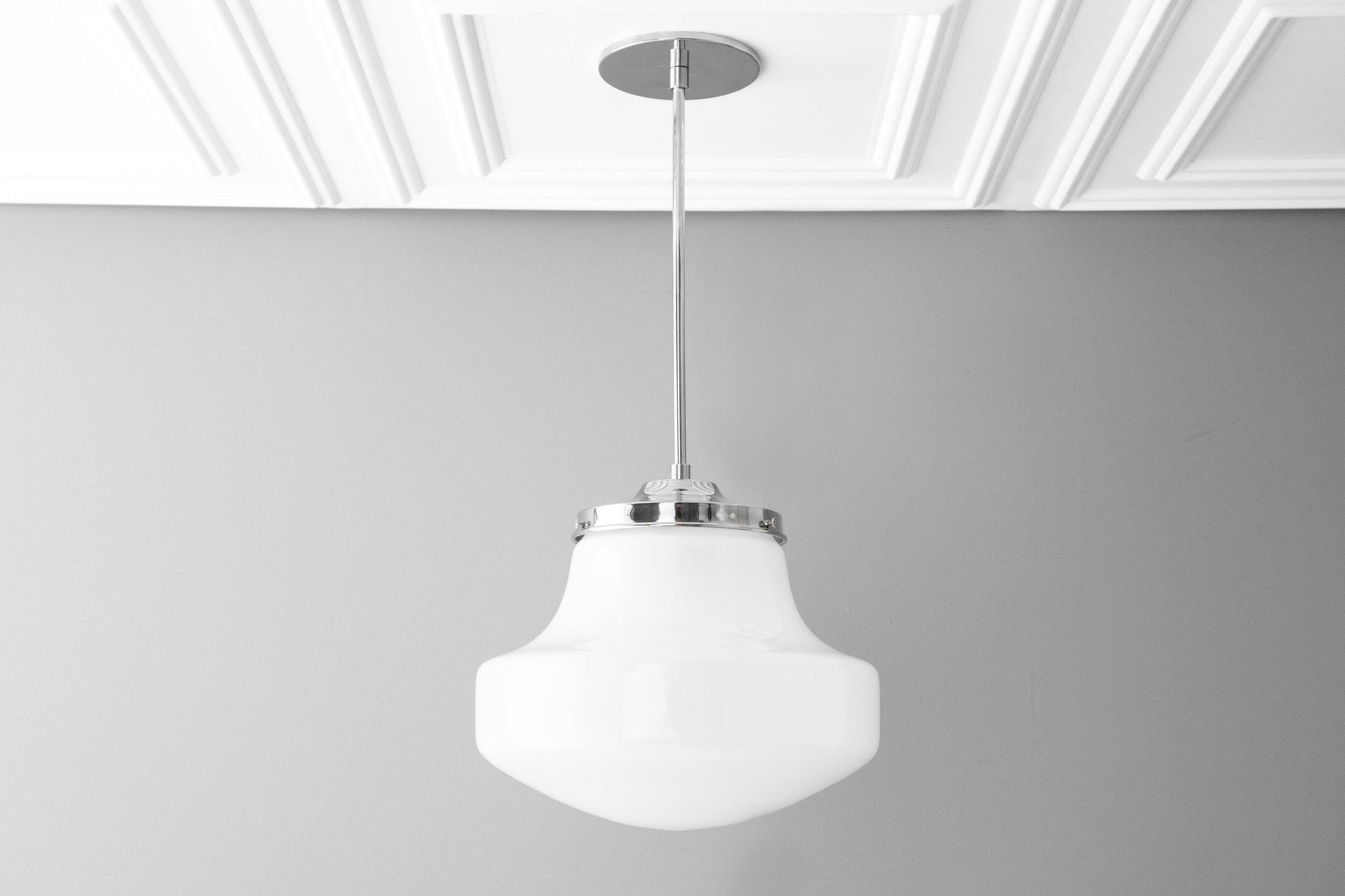 Opal Schoolhouse Shade on sale Globe Milk Glass Light Fixture