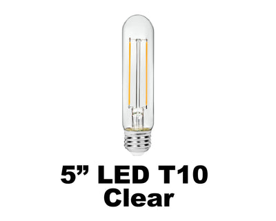 5" LED T10 Clear Bulb