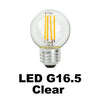 4 Watt - 380 Lumens - LED G16.5 Clear Light Bulb