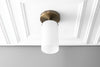 Ceiling Light - Cylinder Shade - Art Deco Lighting - Flush Mount Lamp - Model No. 0729