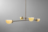 Chandelier Light-Scallop Shade-Dining Room Light-Kitchen Island Light - Model No. 2823