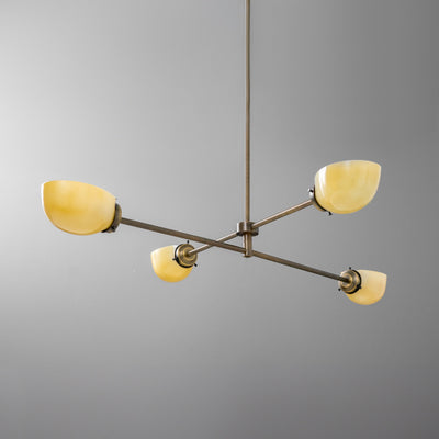 Chandelier Light-Scallop Shade-Dining Room Light-Kitchen Island Light - Model No. 2823